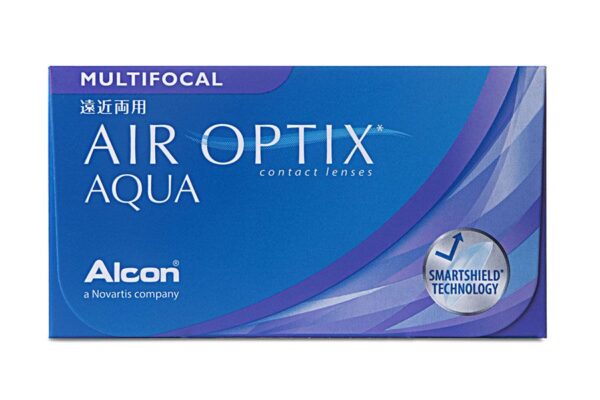 Air Optix Aqua Multifocal 4 x 6 Monatslinsen + Aosept Plus HydraGlyde Jahres-Sparpaket