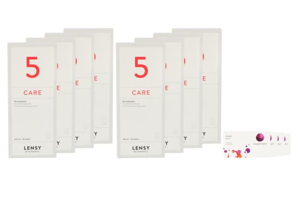 Avaira toric Vitality 4 x 6 Monatslinsen + Lensy Care 5 Jahres-Sparpaket