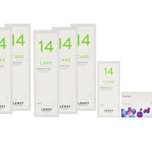 Biofinity 4 x 6 Monatslinsen + Lensy Care 14 Jahres-Sparpaket