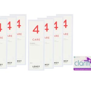 Clariti multifocal 4 x 6 Monatslinsen + Lensy Care 4 Jahres-Sparpaket