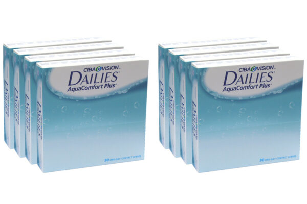 Dailies AquaComfort Plus 8 x 90 Tageslinsen Sparpaket 12 Monate