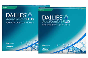 Dailies AquaComfort Plus Toric 2 x 90 Tageslinsen Sparpaket 3 Monate