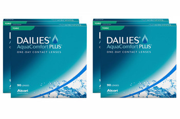 Dailies AquaComfort Plus Toric 4 x 90 Tageslinsen Sparpaket 6 Monate