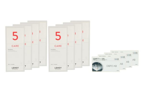 Dispo AB 4 x 6 Monatslinsen + Lensy Care 5 Jahres-Sparpaket