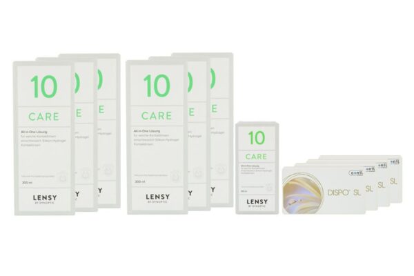 Dispo SL 4 x 6 Monatslinsen + Lensy Care 10 Jahres-Sparpaket