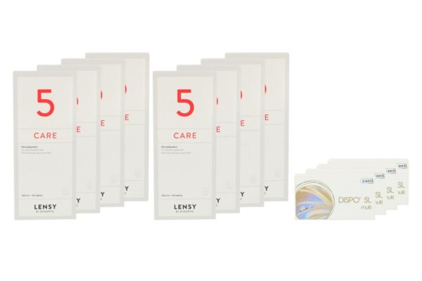 Dispo SL Multi 4 x 6 Monatslinsen + Lensy Care 5 Jahres-Sparpaket