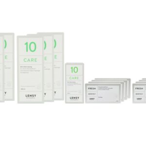 Lensy Monthly Fresh Toric 8 x 3 Monatslinsen + Lensy Care 10 Jahres-Sparpaket