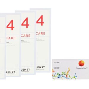 Proclear 2 x 6 Monatslinsen + Lensy Care 4 Halbjahres-Sparpaket