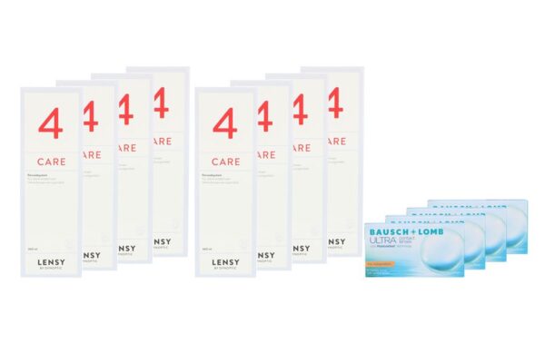Ultra for Astigmatism 4 x 6 Monatslinsen + Lensy Care 4 Jahres-Sparpaket