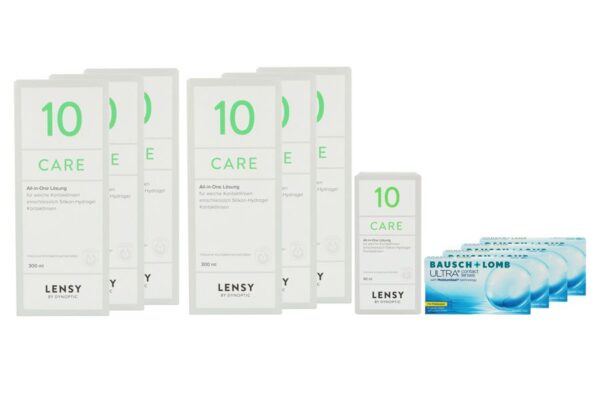 Ultra for Presbyopia 4 x 6 Monatslinsen + Lensy Care 10 Jahres-Sparpaket