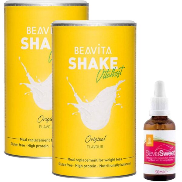 BEAVITA Kaloriensparset Vitalkost Doppelpack + Stevia
