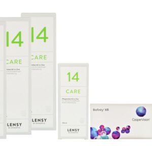 Biofinity XR 2 x 6 Monatslinsen + Lensy Care 14 Halbjahres-Sparpaket