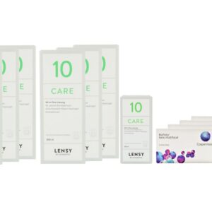 Biofinity toric multifocal 4 x 6 Monatslinsen + Lensy Care 10 Jahres-Sparpaket
