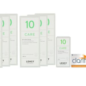 Clariti XR toric 4 x 6 Monatslinsen + Lensy Care 10 Jahres-Sparpaket