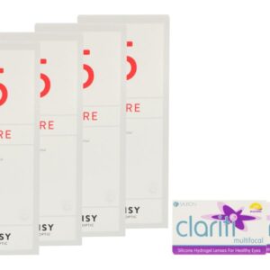 Clariti multifocal 2 x 6 Monatslinsen + Lensy Care 5 Halbjahres-Sparpaket