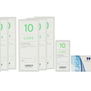 Extreme H2O 59 Thin 4 x 6 Monatslinsen + Lensy Care 10 Jahres-Sparpaket