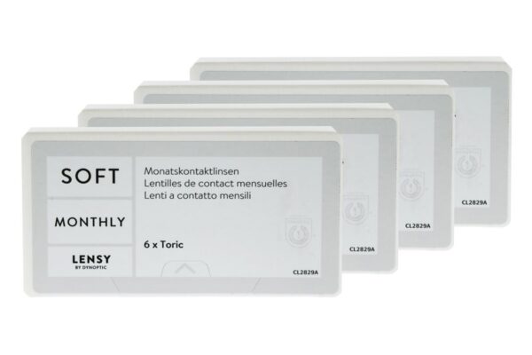 Lensy Monthly Soft Toric 4 x 6 Monatslinsen