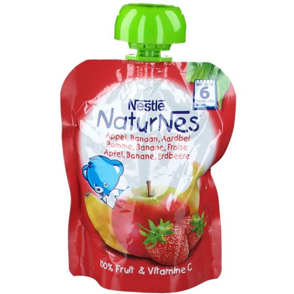 Nestlé NaturNes® Erdbeer-Bananen-Apfelkompott