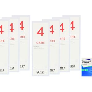 SofLens 38 4 x 6 Monatslinsen + Lensy Care 4 Jahres-Sparpaket