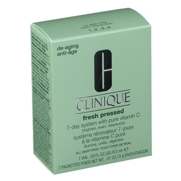 CLINIQUE Fresh Pressed Daily Booster with Pure Vitamin C 10% 7-Day System - Anti-Age Gesichtspflege
