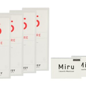 Miru 1 Month Multifocal 2 x 6 Monatslinsen + Lensy Care 5 Halbjahres-Sparpaket
