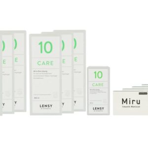 Miru 1 Month Multifocal 4 x 6 Monatslinsen + Lensy Care 10 Jahres-Sparpaket