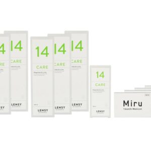 Miru 1 Month Toric 4 x 6 Monatslinsen + Lensy Care 14 Jahres-Sparpaket