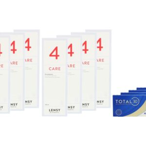 Total 30 4 x 6 Stück Monatslinsen + Lensy Care 4 Jahres-Sparpaket