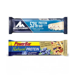 Multipower 53% Boost Bar (24x50g) + PowerBar Natural Protein (24x40g)
